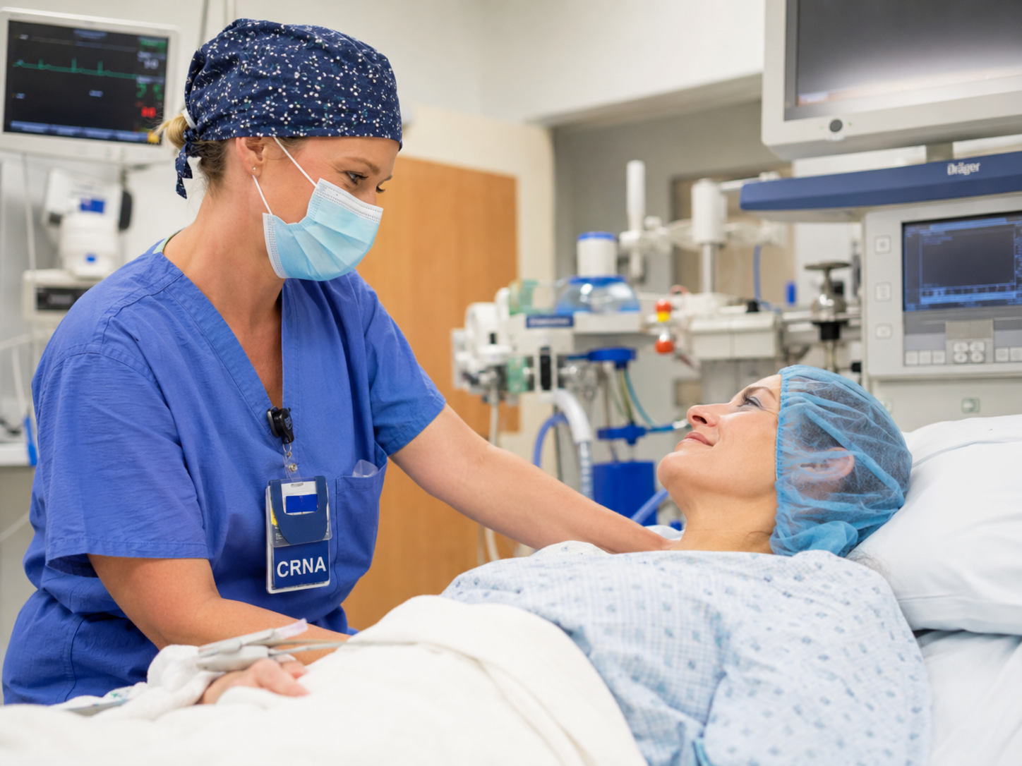 CRNA With Patient